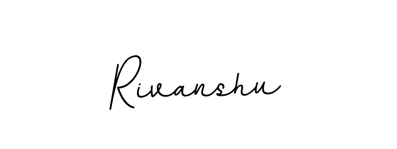 Rivanshu stylish signature style. Best Handwritten Sign (BallpointsItalic-DORy9) for my name. Handwritten Signature Collection Ideas for my name Rivanshu. Rivanshu signature style 11 images and pictures png