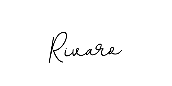 Make a beautiful signature design for name Rivaro. With this signature (BallpointsItalic-DORy9) style, you can create a handwritten signature for free. Rivaro signature style 11 images and pictures png