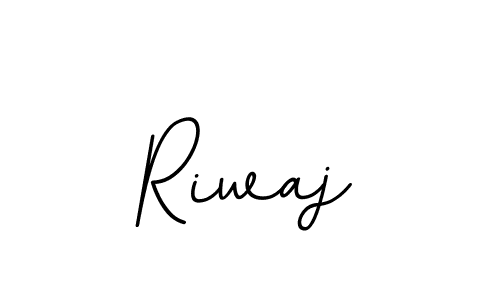Riwaj stylish signature style. Best Handwritten Sign (BallpointsItalic-DORy9) for my name. Handwritten Signature Collection Ideas for my name Riwaj. Riwaj signature style 11 images and pictures png