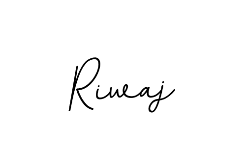 Riwaj stylish signature style. Best Handwritten Sign (BallpointsItalic-DORy9) for my name. Handwritten Signature Collection Ideas for my name Riwaj. Riwaj signature style 11 images and pictures png