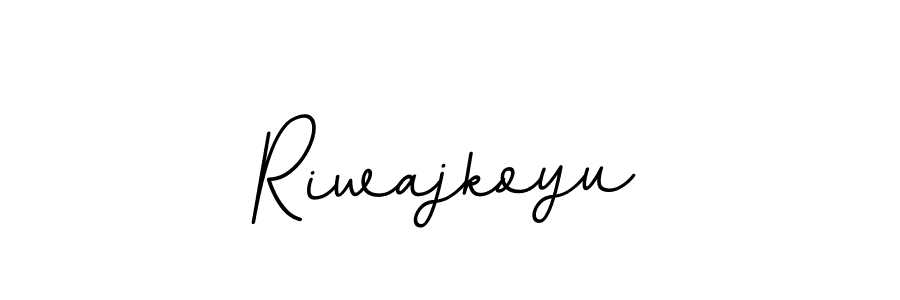 How to Draw Riwajkoyu signature style? BallpointsItalic-DORy9 is a latest design signature styles for name Riwajkoyu. Riwajkoyu signature style 11 images and pictures png