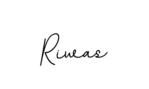 Use a signature maker to create a handwritten signature online. With this signature software, you can design (BallpointsItalic-DORy9) your own signature for name Riwas. Riwas signature style 11 images and pictures png