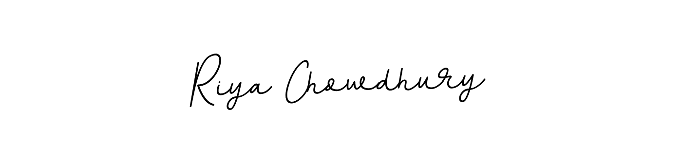 Use a signature maker to create a handwritten signature online. With this signature software, you can design (BallpointsItalic-DORy9) your own signature for name Riya Chowdhury. Riya Chowdhury signature style 11 images and pictures png