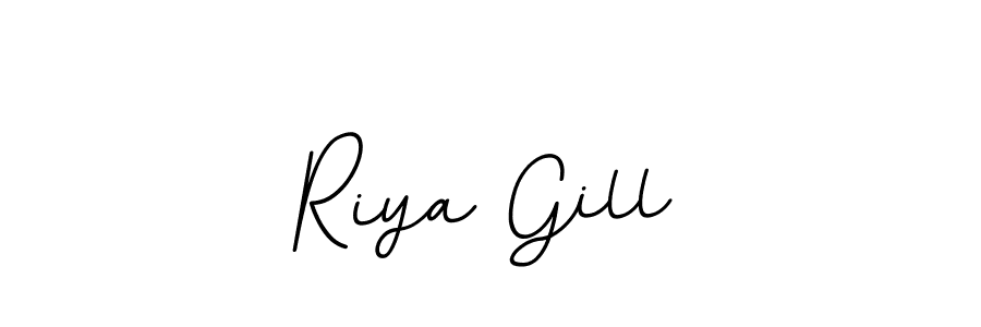 Use a signature maker to create a handwritten signature online. With this signature software, you can design (BallpointsItalic-DORy9) your own signature for name Riya Gill. Riya Gill signature style 11 images and pictures png