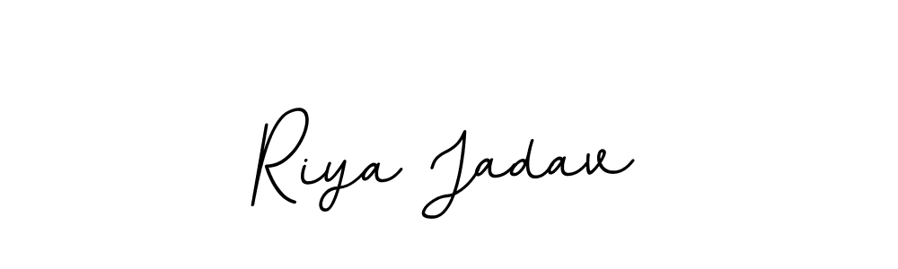 Make a beautiful signature design for name Riya Jadav. With this signature (BallpointsItalic-DORy9) style, you can create a handwritten signature for free. Riya Jadav signature style 11 images and pictures png