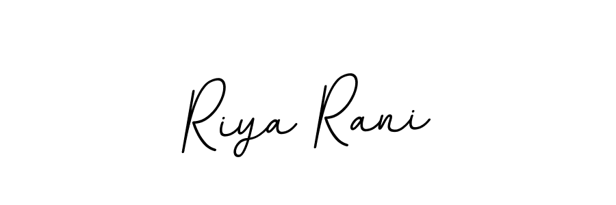 Make a beautiful signature design for name Riya Rani. With this signature (BallpointsItalic-DORy9) style, you can create a handwritten signature for free. Riya Rani signature style 11 images and pictures png