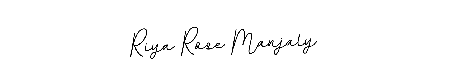 Riya Rose Manjaly stylish signature style. Best Handwritten Sign (BallpointsItalic-DORy9) for my name. Handwritten Signature Collection Ideas for my name Riya Rose Manjaly. Riya Rose Manjaly signature style 11 images and pictures png