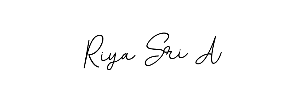 Make a beautiful signature design for name Riya Sri A. With this signature (BallpointsItalic-DORy9) style, you can create a handwritten signature for free. Riya Sri A signature style 11 images and pictures png