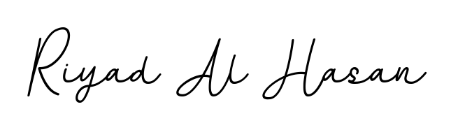 Create your official email sign-off with Riyad Al Hasan name in BallpointsItalic-DORy9 style. Crisp, clean, and perfectly legible across all screens. Riyad Al Hasan signature style 11 images and pictures png