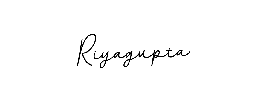 Create a beautiful signature design for name Riyagupta. With this signature (BallpointsItalic-DORy9) fonts, you can make a handwritten signature for free. Riyagupta signature style 11 images and pictures png