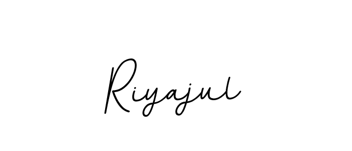 How to make Riyajul name signature. Use BallpointsItalic-DORy9 style for creating short signs online. This is the latest handwritten sign. Riyajul signature style 11 images and pictures png