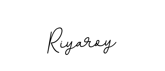 Create a beautiful signature design for name Riyaroy. With this signature (BallpointsItalic-DORy9) fonts, you can make a handwritten signature for free. Riyaroy signature style 11 images and pictures png