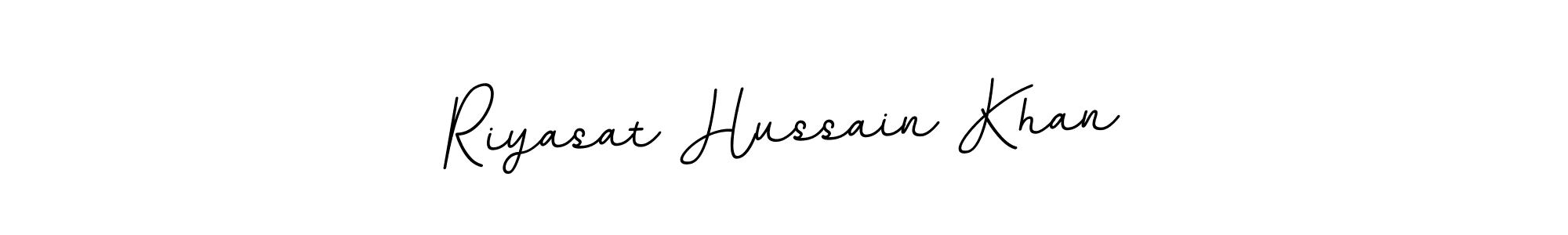 Design your own signature with our free online signature maker. With this signature software, you can create a handwritten (BallpointsItalic-DORy9) signature for name Riyasat Hussain Khan. Riyasat Hussain Khan signature style 11 images and pictures png