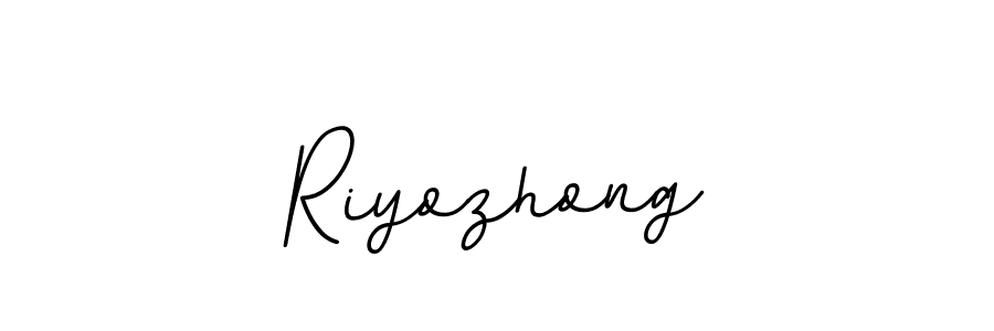 Also we have Riyozhong name is the best signature style. Create professional handwritten signature collection using BallpointsItalic-DORy9 autograph style. Riyozhong signature style 11 images and pictures png