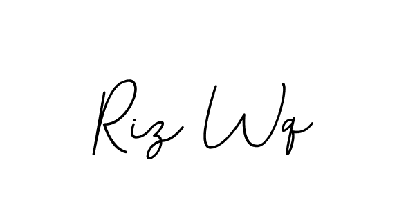 Design your own signature with our free online signature maker. With this signature software, you can create a handwritten (BallpointsItalic-DORy9) signature for name Riz Wq. Riz Wq signature style 11 images and pictures png