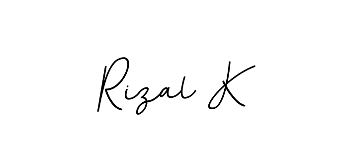 How to make Rizal K signature? BallpointsItalic-DORy9 is a professional autograph style. Create handwritten signature for Rizal K name. Rizal K signature style 11 images and pictures png