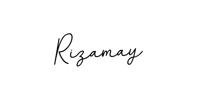 The best way (BallpointsItalic-DORy9) to make a short signature is to pick only two or three words in your name. The name Rizamay include a total of six letters. For converting this name. Rizamay signature style 11 images and pictures png