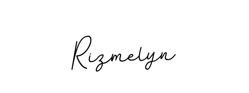 Create a beautiful signature design for name Rizmelyn. With this signature (BallpointsItalic-DORy9) fonts, you can make a handwritten signature for free. Rizmelyn signature style 11 images and pictures png