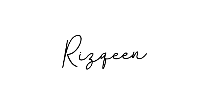 Make a beautiful signature design for name Rizqeen. With this signature (BallpointsItalic-DORy9) style, you can create a handwritten signature for free. Rizqeen signature style 11 images and pictures png