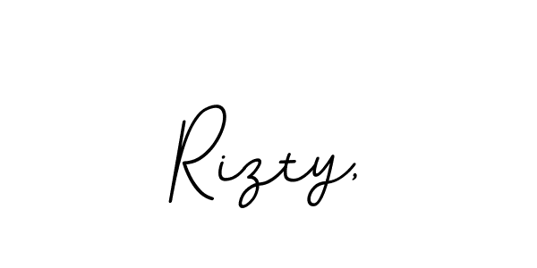This is the best signature style for the Rizty, name. Also you like these signature font (BallpointsItalic-DORy9). Mix name signature. Rizty, signature style 11 images and pictures png