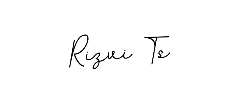 How to make Rizvi Ts name signature. Use BallpointsItalic-DORy9 style for creating short signs online. This is the latest handwritten sign. Rizvi Ts signature style 11 images and pictures png