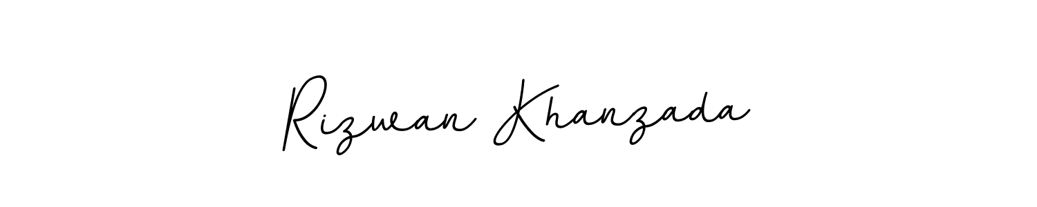 Make a beautiful signature design for name Rizwan Khanzada. With this signature (BallpointsItalic-DORy9) style, you can create a handwritten signature for free. Rizwan Khanzada signature style 11 images and pictures png