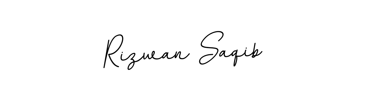 Use a signature maker to create a handwritten signature online. With this signature software, you can design (BallpointsItalic-DORy9) your own signature for name Rizwan Saqib. Rizwan Saqib signature style 11 images and pictures png