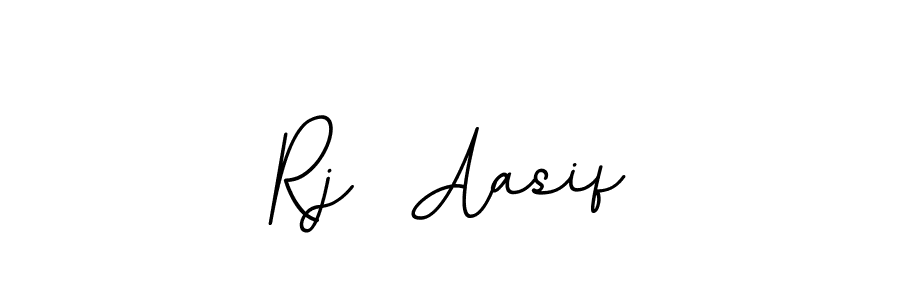 Design your own signature with our free online signature maker. With this signature software, you can create a handwritten (BallpointsItalic-DORy9) signature for name Rj  Aasif. Rj  Aasif signature style 11 images and pictures png