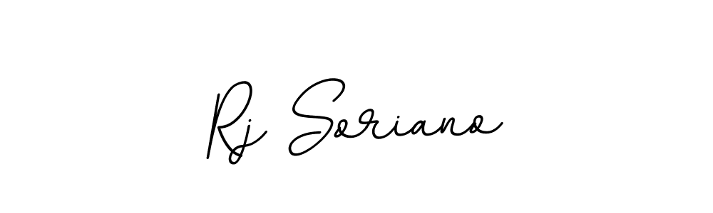 Create a beautiful signature design for name Rj Soriano. With this signature (BallpointsItalic-DORy9) fonts, you can make a handwritten signature for free. Rj Soriano signature style 11 images and pictures png