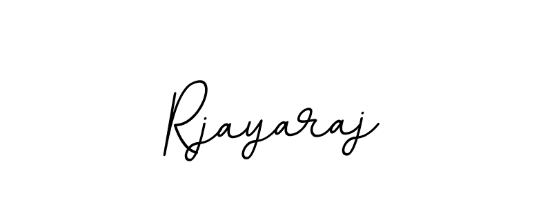 Use a signature maker to create a handwritten signature online. With this signature software, you can design (BallpointsItalic-DORy9) your own signature for name Rjayaraj. Rjayaraj signature style 11 images and pictures png