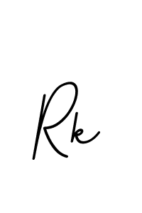 Design your own signature with our free online signature maker. With this signature software, you can create a handwritten (BallpointsItalic-DORy9) signature for name Rk. Rk signature style 11 images and pictures png