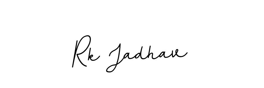 This is the best signature style for the Rk Jadhav name. Also you like these signature font (BallpointsItalic-DORy9). Mix name signature. Rk Jadhav signature style 11 images and pictures png