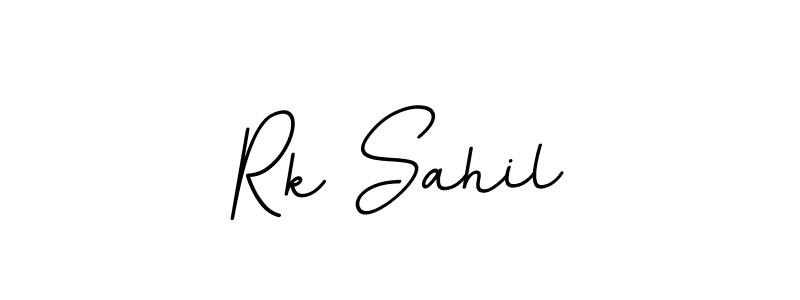 It looks lik you need a new signature style for name Rk Sahil. Design unique handwritten (BallpointsItalic-DORy9) signature with our free signature maker in just a few clicks. Rk Sahil signature style 11 images and pictures png