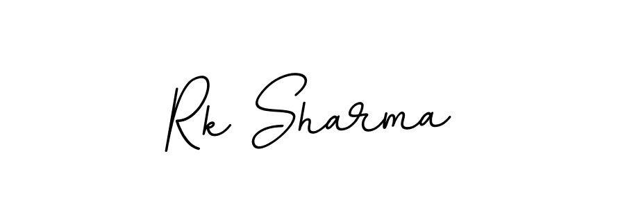 Design your own signature with our free online signature maker. With this signature software, you can create a handwritten (BallpointsItalic-DORy9) signature for name Rk Sharma. Rk Sharma signature style 11 images and pictures png