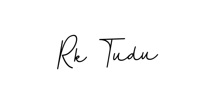 Create a beautiful signature design for name Rk Tudu. With this signature (BallpointsItalic-DORy9) fonts, you can make a handwritten signature for free. Rk Tudu signature style 11 images and pictures png