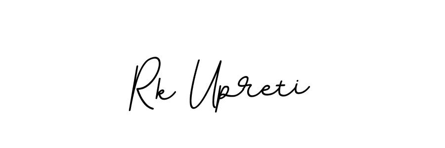 This is the best signature style for the Rk Upreti name. Also you like these signature font (BallpointsItalic-DORy9). Mix name signature. Rk Upreti signature style 11 images and pictures png