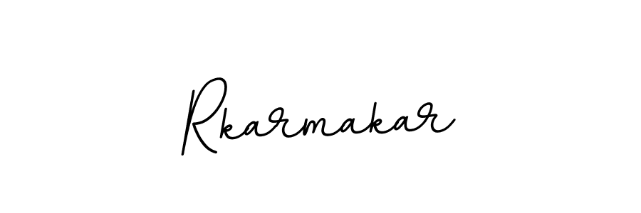 Create a beautiful signature design for name Rkarmakar. With this signature (BallpointsItalic-DORy9) fonts, you can make a handwritten signature for free. Rkarmakar signature style 11 images and pictures png