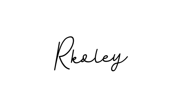 Design your own signature with our free online signature maker. With this signature software, you can create a handwritten (BallpointsItalic-DORy9) signature for name Rkoley. Rkoley signature style 11 images and pictures png