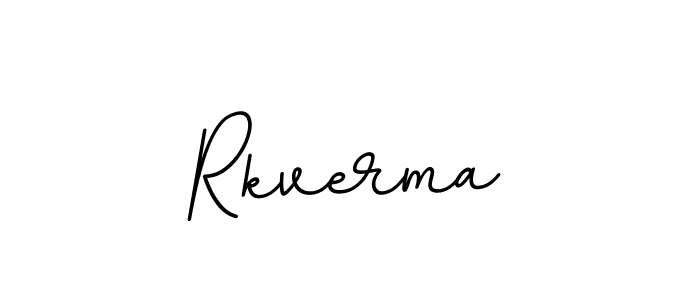 Use a signature maker to create a handwritten signature online. With this signature software, you can design (BallpointsItalic-DORy9) your own signature for name Rkverma. Rkverma signature style 11 images and pictures png