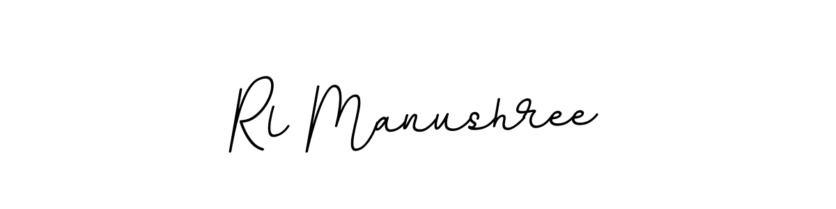 Use a signature maker to create a handwritten signature online. With this signature software, you can design (BallpointsItalic-DORy9) your own signature for name Rl Manushree. Rl Manushree signature style 11 images and pictures png