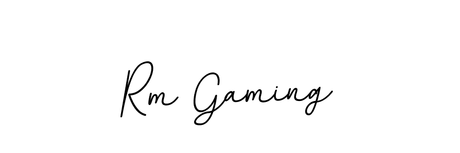 Use a signature maker to create a handwritten signature online. With this signature software, you can design (BallpointsItalic-DORy9) your own signature for name Rm Gaming. Rm Gaming signature style 11 images and pictures png