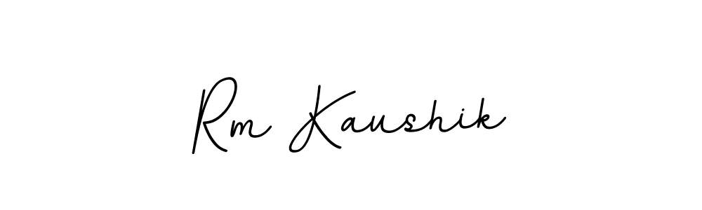 Also we have Rm Kaushik name is the best signature style. Create professional handwritten signature collection using BallpointsItalic-DORy9 autograph style. Rm Kaushik signature style 11 images and pictures png
