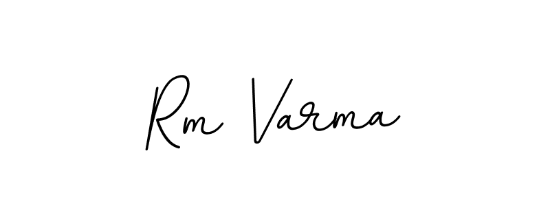 How to make Rm Varma name signature. Use BallpointsItalic-DORy9 style for creating short signs online. This is the latest handwritten sign. Rm Varma signature style 11 images and pictures png