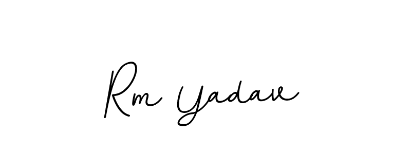 The best way (BallpointsItalic-DORy9) to make a short signature is to pick only two or three words in your name. The name Rm Yadav include a total of six letters. For converting this name. Rm Yadav signature style 11 images and pictures png