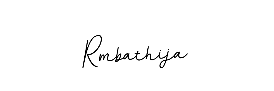 Make a beautiful signature design for name Rmbathija. With this signature (BallpointsItalic-DORy9) style, you can create a handwritten signature for free. Rmbathija signature style 11 images and pictures png