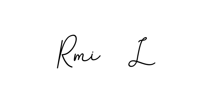 Use a signature maker to create a handwritten signature online. With this signature software, you can design (BallpointsItalic-DORy9) your own signature for name Rmi   L. Rmi   L signature style 11 images and pictures png