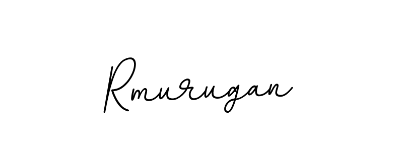 Make a beautiful signature design for name Rmurugan. With this signature (BallpointsItalic-DORy9) style, you can create a handwritten signature for free. Rmurugan signature style 11 images and pictures png