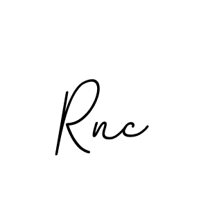 Make a beautiful signature design for name Rnc. With this signature (BallpointsItalic-DORy9) style, you can create a handwritten signature for free. Rnc signature style 11 images and pictures png