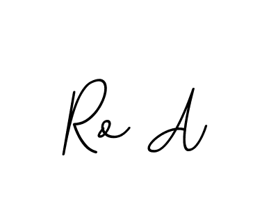 Design your own signature with our free online signature maker. With this signature software, you can create a handwritten (BallpointsItalic-DORy9) signature for name Ro A. Ro A signature style 11 images and pictures png