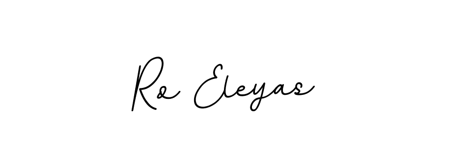 How to make Ro Eleyas name signature. Use BallpointsItalic-DORy9 style for creating short signs online. This is the latest handwritten sign. Ro Eleyas signature style 11 images and pictures png